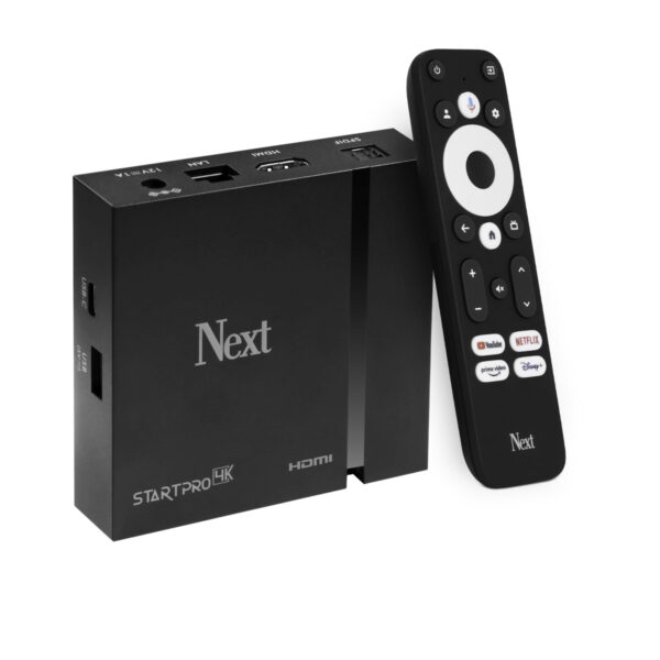 Next Start PRO 4K Google TV (Android TV 12). Multimedijos grotuvas.