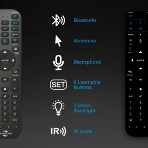 "Dune HD BT Backlit Remote R4" nuotolinio valdymo pultas.