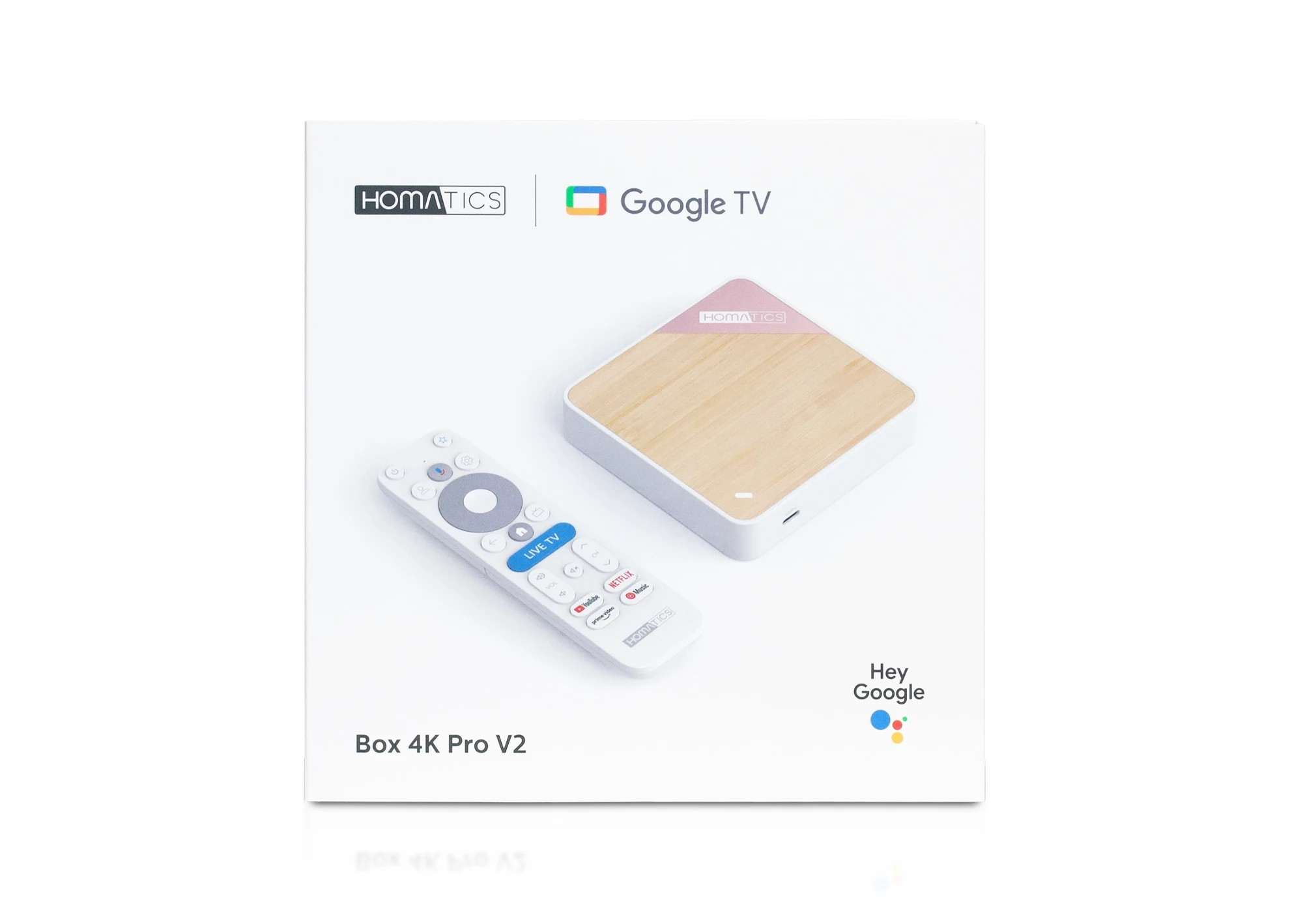 Homatics Box 4K PRO V2 Google TV 14. AI-SR. Multimedijos grotuvas.